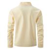 on Big and Tall Shirts for Men Long Sleeve Polo Slim Fit Quarter Zip Henley T Shirt Causal Solid Pullover Sweatshirt Mens Shirts Big and Tall Beige M view 2