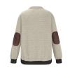 amazon deals today Big and Tall Tshirts Shirts for Men Graphic Quarter Zip Waffle Sweatshirt No Hood Fashion Long Sleeve Pullover 3x shirts for men Beige M view 3