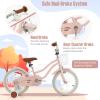 GYMAX Kids Bike for Boys & Girls Aged 3-8 Years, 14/16/18 Inches Children Bicycle w/Training Wheels, Dual Brakes, Adjustable Seat & Handlebar, Toddler Balance Bike view 3
