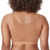 DELIMIRA Women's Front Closure Posture Wireless Back Support Full Coverage Bra Barely Buff 36B view 1