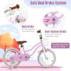 GYMAX Kids Bike for Boys & Girls Aged 3-8 Years, 14/16/18 Inches Children Bicycle w/Training Wheels, Dual Brakes, Adjustable Seat & Handlebar, Toddler Balance Bike view 3