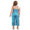 YOOJIA Kids Girls Halter Shiny Sequins Jazz Latin Dance Jumpsuit Sleeveless High Waist Pageant Romper Long Pants Sky Blue 14 Years view 2