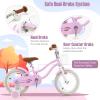 GYMAX Kids Bike for Boys & Girls Aged 3-8 Years, 14/16/18 Inches Children Bicycle w/Training Wheels, Dual Brakes, Adjustable Seat & Handlebar, Toddler Balance Bike view 3