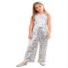 YOOJIA Kids Girls Halter Shiny Sequins Jazz Latin Dance Jumpsuit Sleeveless High Waist Pageant Romper Long Pants Silver 14 Years view 1
