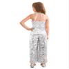YOOJIA Kids Girls Halter Shiny Sequins Jazz Latin Dance Jumpsuit Sleeveless High Waist Pageant Romper Long Pants Silver 14 Years view 4
