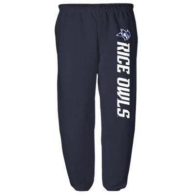 Rice University Officially Licensed Apparel - Team Color Jogger Sweatpants, Navy, XX-Large