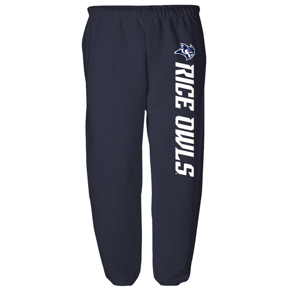 Rice University Officially Licensed Apparel - Team Color Jogger Sweatpants, Navy, XX-Large