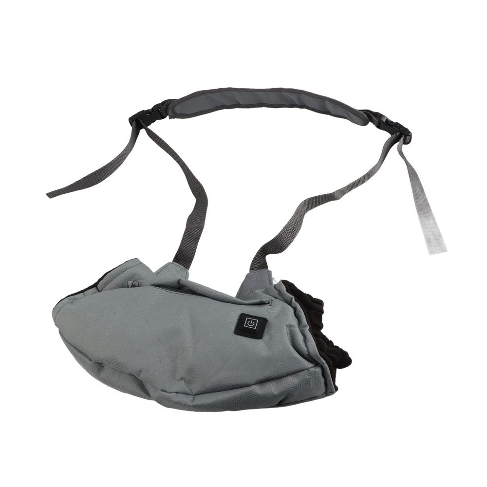 Pilipane USB Electric Hand Warmer Muff, Controllable 3 Gears, Fast Heating, Watertight, Soft Plush Finish(Grey)