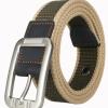 AFTOSA Pin buckle casual canvas belt Unisex fashion fabric belt Leather hemming belt men view 2