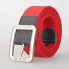 AFTOSA Pin buckle casual canvas belt Unisex fashion fabric belt Leather hemming belt men view 3