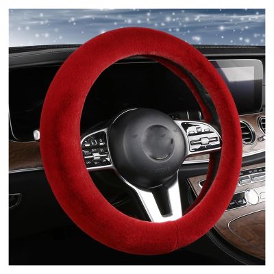 Car Steering Wheel Cover for Car Steering Wheel Cover Plush Car Decoration Easy Grip Comfortable Hand Feeling (Color : 4#)