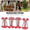 MISNODE 4pcs Fish Shape Tent Nails Aluminium Alloy Tent Pegs Ground Nail Stakes Extended Plank Floor Canopy Stakes with Spring Garden Stakes for Camping Tents Canopy(Red) view 2