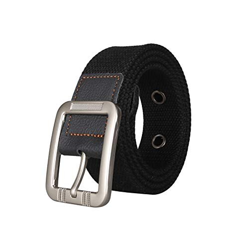 AFTOSA Pin buckle casual canvas belt Unisex fashion fabric belt Leather hemming belt men