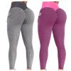 2PCS Leggings for Women Butt Lift Size Xs Scrunch Butt Lifting Workout Leggings for Women Seamless High Waisted Tummy Control Yoga Pants Gym Compression Tights Pink view 1
