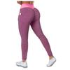 2PCS Yoga Pants Tall Women Workout Leggings for Women Seamless Scrunch Tights Tummy Control Gym Fitness Girl Sport Active Yoga Pants Pink view 3