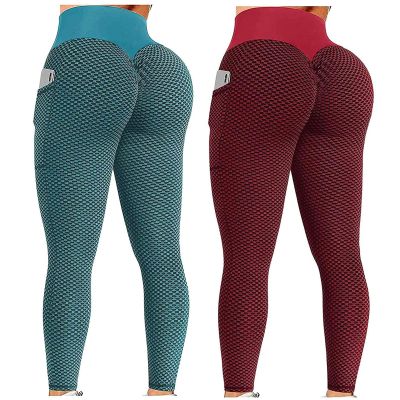 2PCS Workout Leggings for Women Plus Size 2X Butt Lifting Workout Leggings for Women Scrunch Butt Gym Seamless Booty Tight High Waist Tummy Control Gym Yoga Pants Red