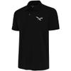 Antigua Men's Black Philadelphia Eagles Throwback Logo Legacy Pique Polo view 1