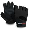 BEAST RAGE Workout Gloves for Men Gym Gloves for Weightlifting Women Fingerless with Palm Protection Padding, Breathable and Lightweight Weight Lifting Glove Cycling Pull Up (Black, M) view 1