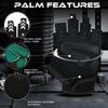 BEAST RAGE Workout Gloves for Men Gym Gloves for Weightlifting Women Fingerless with Palm Protection Padding, Breathable and Lightweight Weight Lifting Glove Cycling Pull Up (Black, M) view 3