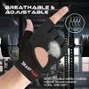 BEAST RAGE Workout Gloves for Men Gym Gloves for Weightlifting Women Fingerless with Palm Protection Padding, Breathable and Lightweight Weight Lifting Glove Cycling Pull Up (Black, M) view 4
