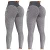 2PCS Womens Leggings Tummy Control Plus Size Leggings for Women Butt Lift High Waisted Tummy Control No See-Through Yoga Pants Workout Running Gym Scrunch Compression Booty Tights Grey view 1