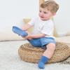 ZAPLES Baby Boys Non Slip Grip Crew Socks with Anti Skid Soles for Infants Toddlers Kids, Boys - 9 Pairs, 8-10 Years view 2