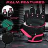 BEAST RAGE Workout Gloves for Men Gym Gloves for Weightlifting Women Fingerless with Palm Protection Padding, Breathable and Lightweight Weight Lifting Glove Cycling Pull Up (Magenta, M) view 2
