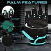 BEAST RAGE Workout Gloves for Men Gym Gloves for Weightlifting Women Fingerless with Palm Protection Padding, Breathable and Lightweight Weight Lifting Glove Cycling Pull Up (Cyan, L) view 3