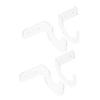 BESPORTBLE 2sets Acrylic Baseball Bat Display Stand Wall-mounted Bat Rack for Baseball Room Decor 2pairs*2
