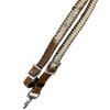 Showman Hair-on Cowhide Leather Roping Reins w/Whipstitch view 2