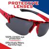 Sun-Staches Marvel Spiderman Sunglasses for Kids - Stylish, Comfortable & Durable UV-Protective Spiderman Glasses With Soft Carrying Case - Officially Licensed - Spiderman Stocking Stuffers view 3