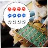 BESPORTBLE 12pcs Foosball Replacement Table Football Accessories Black White for Standard Foosball Tables view 3