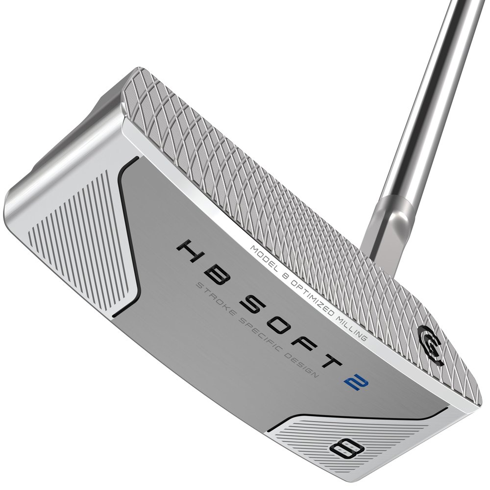 Cleveland Golf HB Soft 2 Putter (Model 8), Silver, 35", Slant Neck, Right Hand