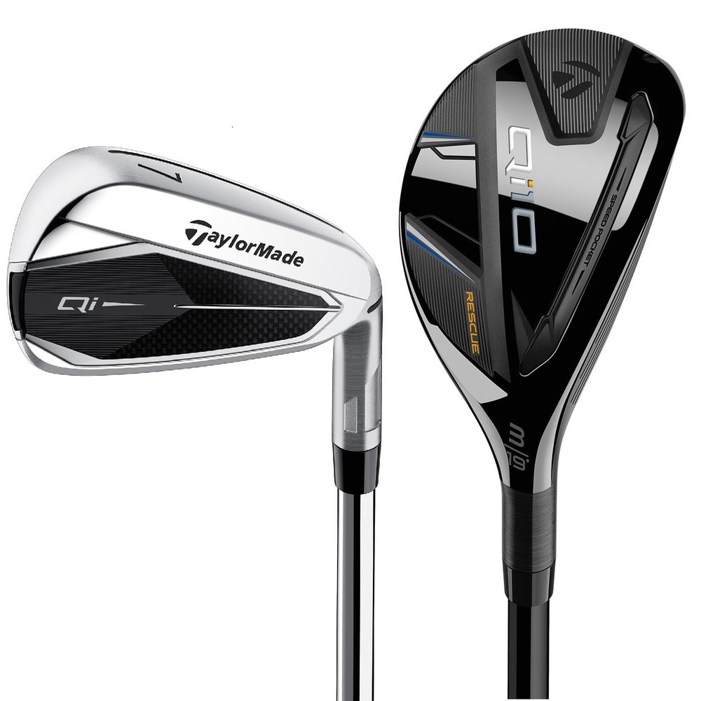 TaylorMade Golf Qi Combo Iron Set 3/4 Rescue 5-P Steel Shaft Regular Left Handed