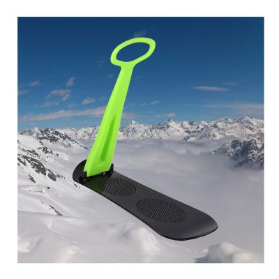 Snow Sled, Snow Scooter, Lightweight Plastic Foldable Downhill Ski, Fold-up Snow Scooter with Handle, Durable Snowboard Kick-Scooter Sliding Snow Sled, Outdoor Fun Winter Toys