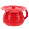 WOFASHPURET Thickened Plastic Urine Basin with Lid Portable Male Urinal Bottle for Adults and Kids Leak-Resistant Spittoon Pot for Home Travel Camping Easy to Clean 8.07X8.07X5.51 Inches view 1