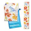 SHAKEitCOOL Original Cooling Towel  Be Cool in Style - Heat Relief, Soft, Lightweight, Sun Protection, Easy Clean - Perfect for Biking, Running, Yoga, Gym, Gardening - Flower view 1