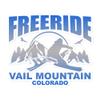 Freeride Skiing Skiers Vail Mountain Colorado Sticker view 1