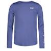 Under Armour Script Logo UPF LS, Starlight, YXL view 1