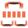 Pelican 1615 Replacement Handle & Latch Set by ColorCase - Orange Handles & Push Button Latches Latches view 1