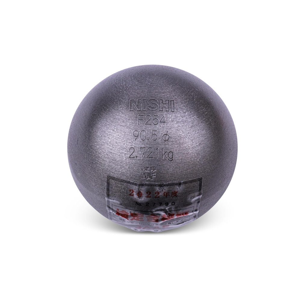 HAEST Nishi Shot Put 2.72 kg | 90.5 mm Diameter | Competition | Standard Size | Versatile Use | Permanent Markings