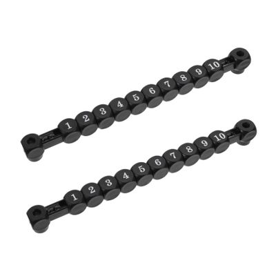 BRIGHTFUFU 2Pcs Plastic Scoring Counters Football Score Keepers for Foosball Tables Easy to Install Soccer Scoring Markers Black Table Scoreboard
