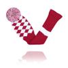 LeFeng Sports 3Pcs Golf Club Covers Set 1-3-5 Knitted Golf Club Covers for 460cc Driver Fairway Woods and Hybrid with Cute Pom Pom and Number Tag (Red White Plaid) view 3
