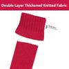 LeFeng Sports 3Pcs Golf Club Covers Set 1-3-5 Knitted Golf Club Covers for 460cc Driver Fairway Woods and Hybrid with Cute Pom Pom and Number Tag (Red White Plaid) view 4