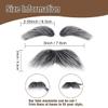Honcloud Old Man Mustache and Eyebrow Perfect for Custome Accessories Grandpa Stage Performances Halloween Props (2 pcs- Mustache) view 2