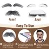 Honcloud Old Man Mustache and Eyebrow Perfect for Custome Accessories Grandpa Stage Performances Halloween Props (2 pcs- Mustache) view 3