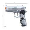 Goldenball Spring-Powered Bereta M9 Airsoft Pistol Two Pack (Silver & Black) - Shooting at 180 FPS view 2