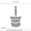 2005-2007 Cobalt 250 Swim Platform 1/4 6mm eva Faux Teak Deck Surfing Boat Fishing Boat Motorcycle Hurts crapet Non-Slip mat Floor (Grey Over White) view 3