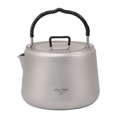 UNbit Kettle for Stove top 1.4 L Titanium Kettle with Filter Outdoor Camping Coffee Tea Pot Water Kettle with Handle Apply to Home Induction Cooker Kitchen Supplies Teapots