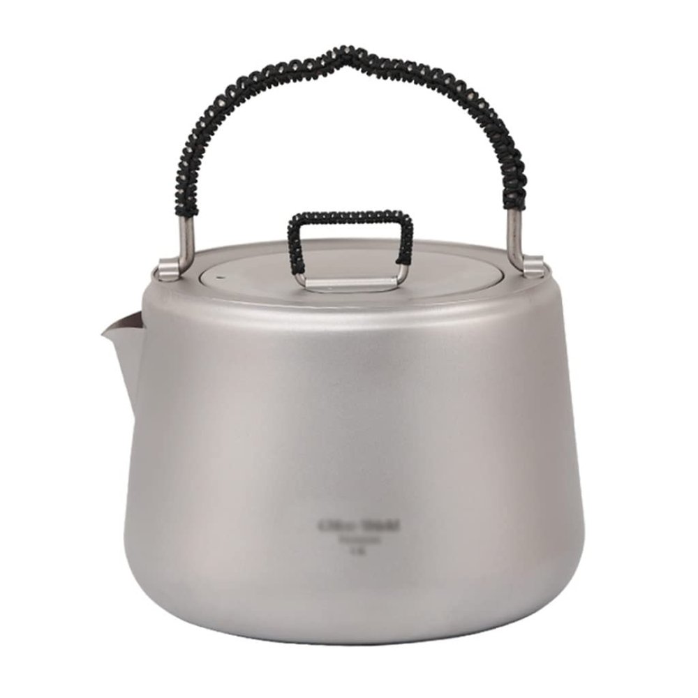UNbit Kettle for Stove top 1.4 L Titanium Kettle with Filter Outdoor Camping Coffee Tea Pot Water Kettle with Handle Apply to Home Induction Cooker Kitchen Supplies Teapots